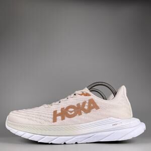 Hoka One One Mach 5 Women's Size 9 B White Copper Athletic Running Shoes Sneaker